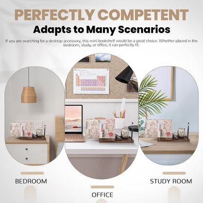 Triangle Wood Book Rest with Cup Holder