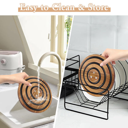 Magnetic Wooden Trivet 🍳