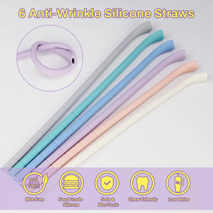 anti-wrinkle straw