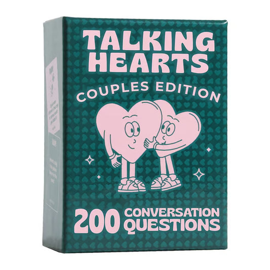 Talking Hearts: Couple Card Game For Date Nights & Travel - 200 Questions