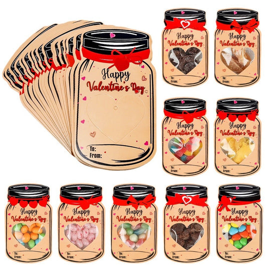 Valentine’s Day Cards for Kids – Mason Jar Valentine Gift Cards 💖
