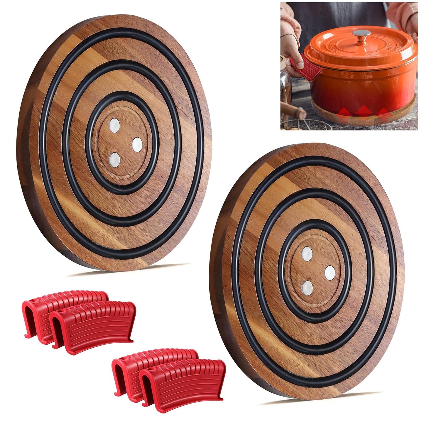 Magnetic Wooden Trivet 🍳