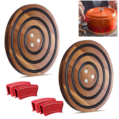 Magnetic Wooden Trivet 🍳