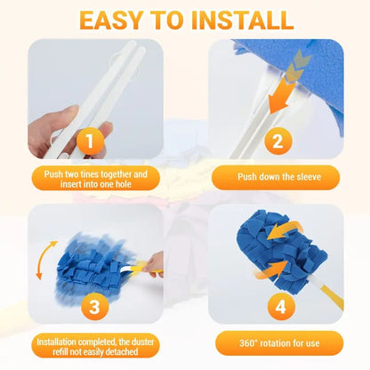 Reusable Electrostatic Duster Brush Set