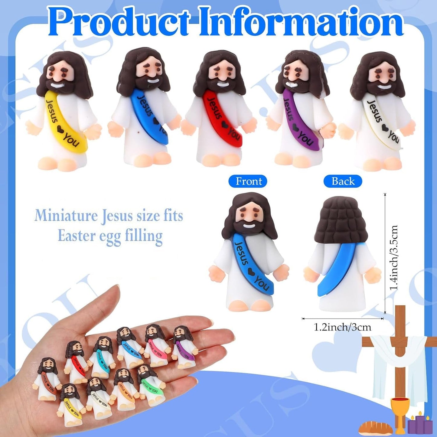 Original Design Mini Jesus Figures Jesus Loves You